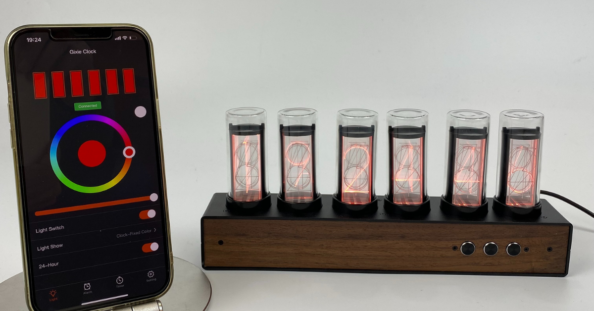 AZUREST GIXIE CLOCK (ブラック) Wi-Fi モデル スマホで簡単操作】ギクシークロックWi-Fiモデル誕生! – Gixie